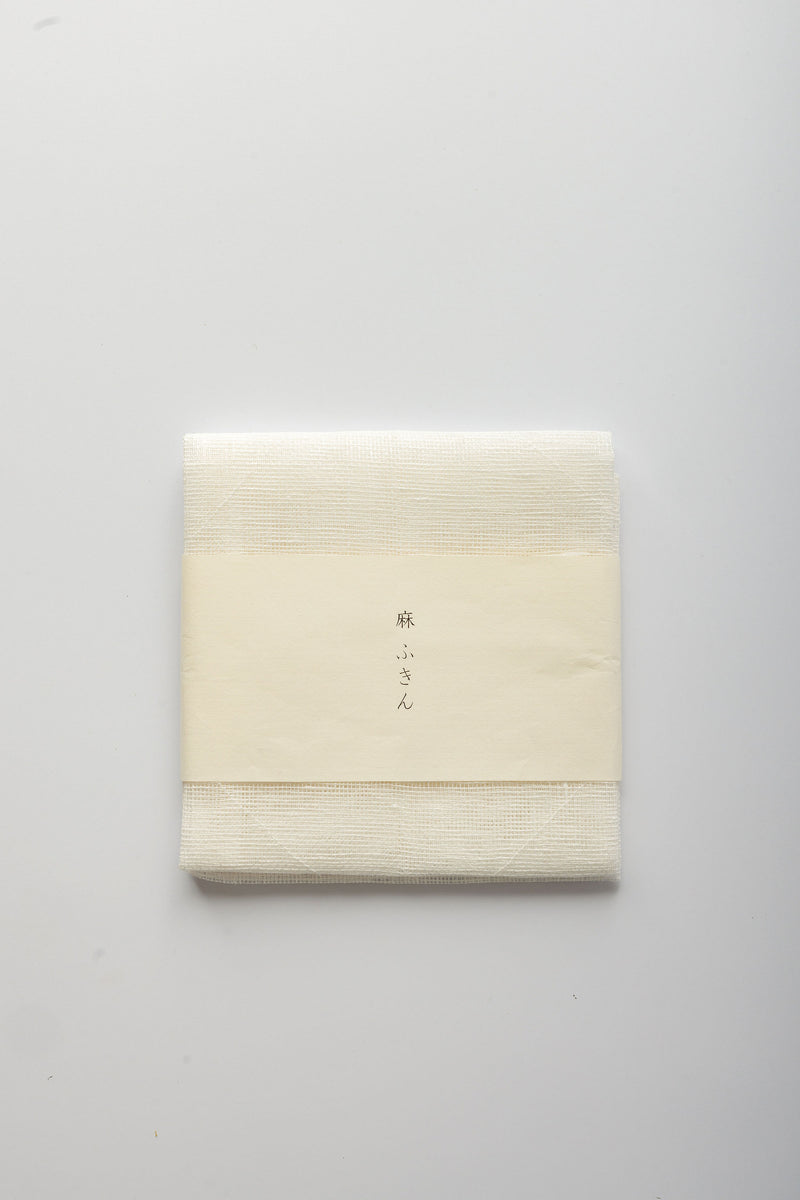 Okai Mafu Shoten Linen Dish Cloth - Snow